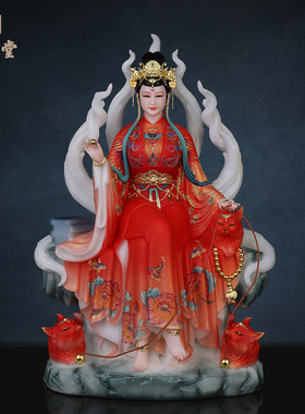 石材中式佛堂仿汉白玉九装饰摆件