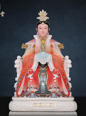 合成玉石粉中式佛堂装饰摆件