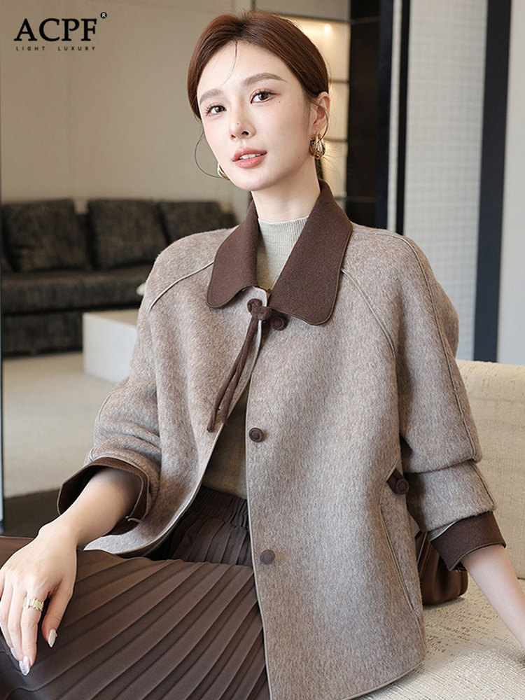 小香风短款毛呢外套女士秋冬新款妈妈洋气高级感时尚显瘦减龄大衣