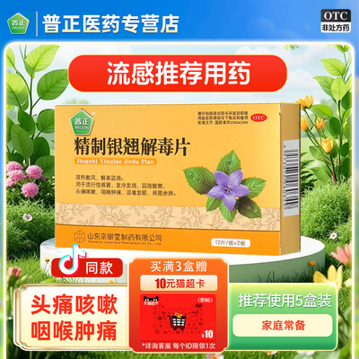 【普正】精制银翘解毒片0.26g*24片/盒