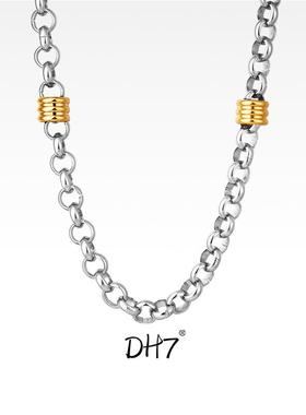 DH7金珠嵌套钛钢项链男/女