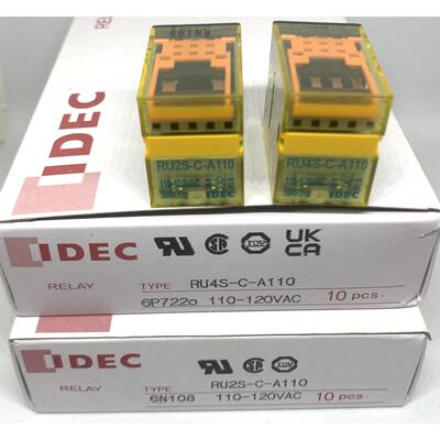 IDEC正品和泉RU4S-C-A110 RU2S-C-A110 AC110V c-d24中间继电器dc
