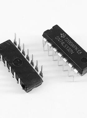 SN74LS132N 74LS132 2输入端四与非施密特触发芯片 直插DIP14
