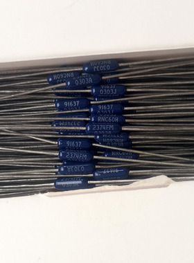 2.37M深蓝色1/4W 进口DALE发烧1%高精度精密金属膜电阻 可代2.4M