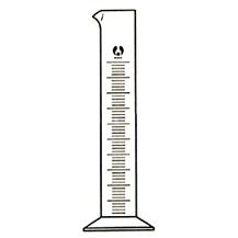 北京北玻 玻璃量筒 50ml 量液体工具