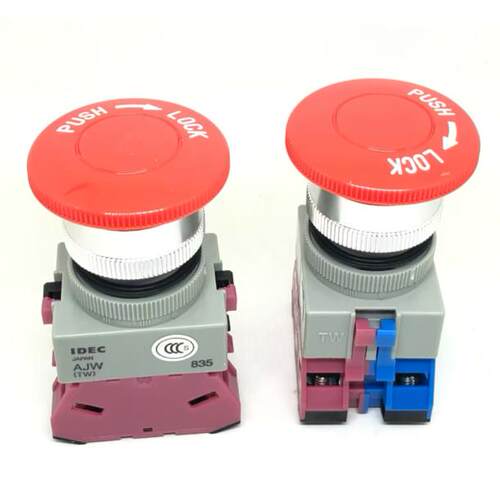 IDEC和泉AJW401R急停AJW411R  410R 402R蘑菇头按钮AJW420R孔22mm