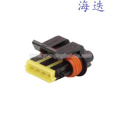 444046-1适用于汽车防水线束连接器插头 车用插件 含端堵4P