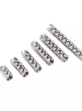 不锈钢304带齿弹性销 齿形销 锯齿销 波纹开口销子D2D2.5D3D4D5D6