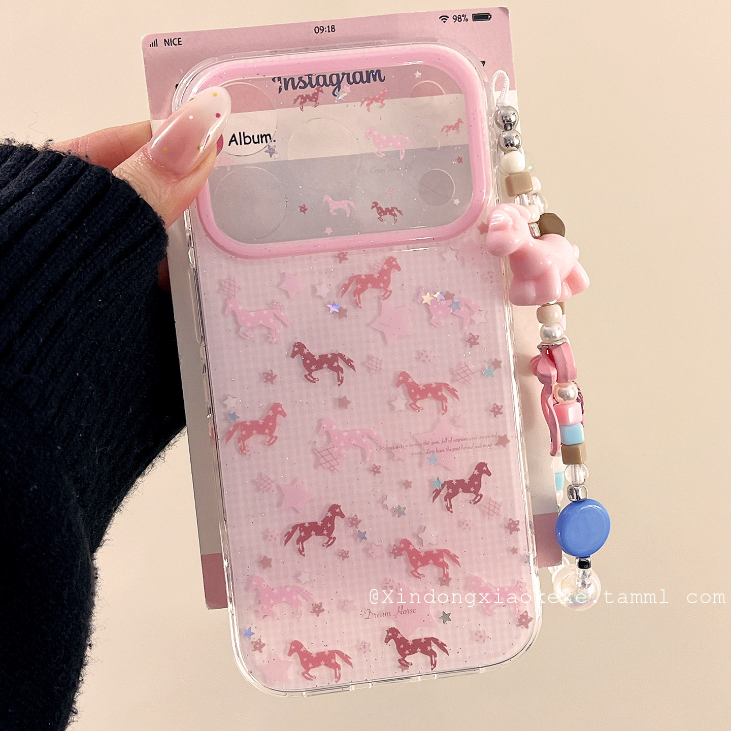 少女粉色星星小马适用苹果iPhone17ProMax手机壳16pro新款15小众14pro带链条15promax硅胶17pro创意13全包套,3C数码配件,手机保护套/壳,淘宝优惠券,粉丝福利购,淘宝优惠卷