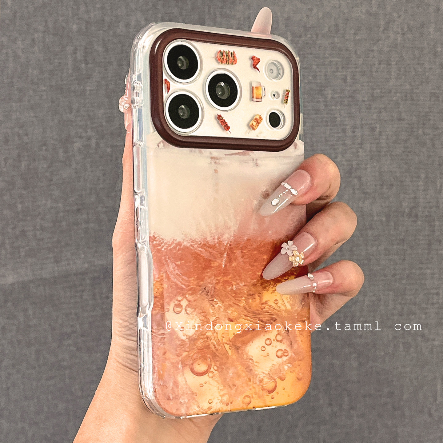 夏日氛围感冰啤酒烧烤适用苹果iPhone17ProMax手机壳16Pro新款15小众15Pro高级感15promax女17pro创意16全包