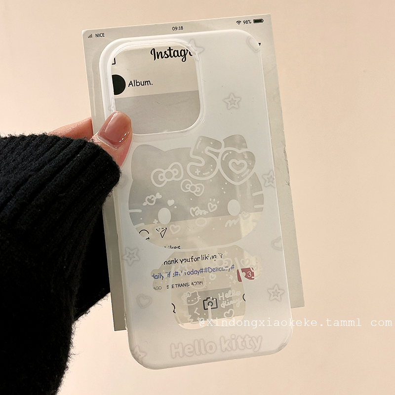 镂空HelloKitty苹果手机壳