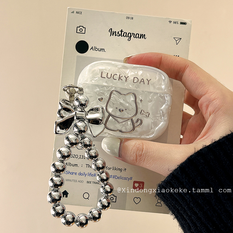 可爱西高地小狗Kitty猫适用苹果新3代airpods4蓝牙无线耳机保护套airpods1/2全包airpodspro2二代新款耳机壳