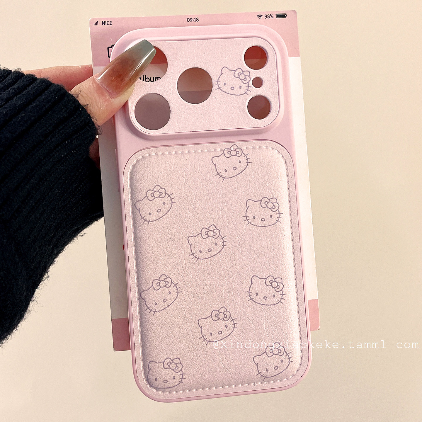 可爱卡通HelloKitty皮质适用苹果iPhone17ProMax手机壳16pro新款15少女心小众14promax硅胶17pro创意甜美全包