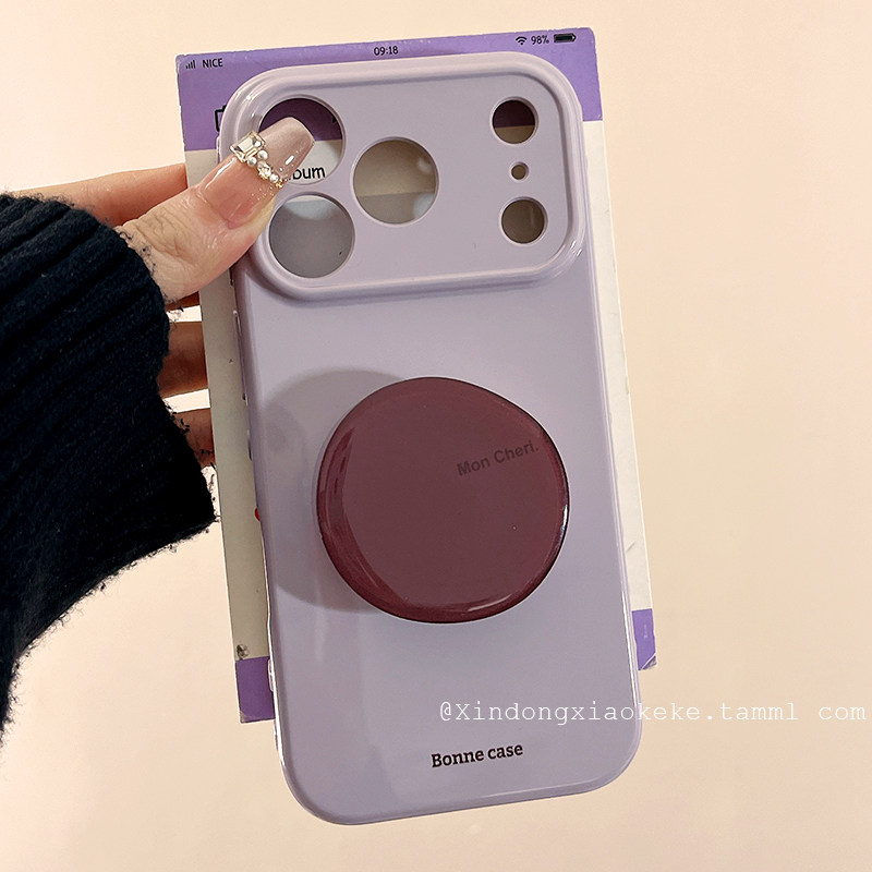 简约复古乌莓紫高级感支架适用苹果iPhone17ProMax手机壳16pro新款14女款13小众14promax硅胶17pro创意12全包,3C数码配件,手机保护套/壳,淘宝优惠券,粉丝福利购,淘宝优惠卷