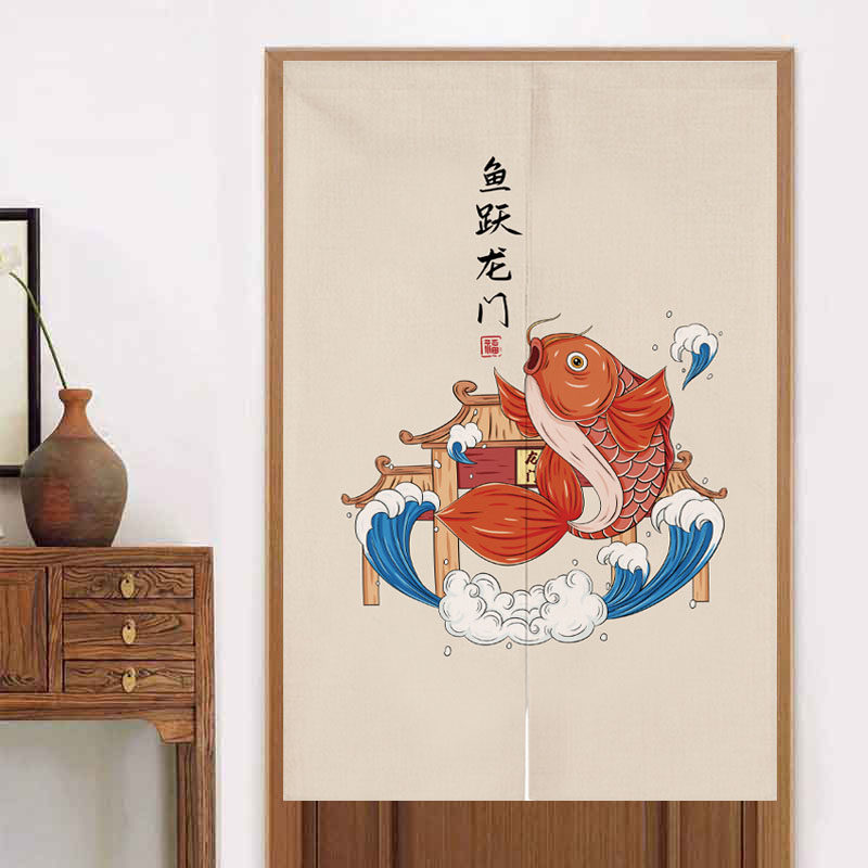 免打孔厨房厕所半截式遮挡帘自粘魔术贴门帘隔断帘卧室房间家用图片