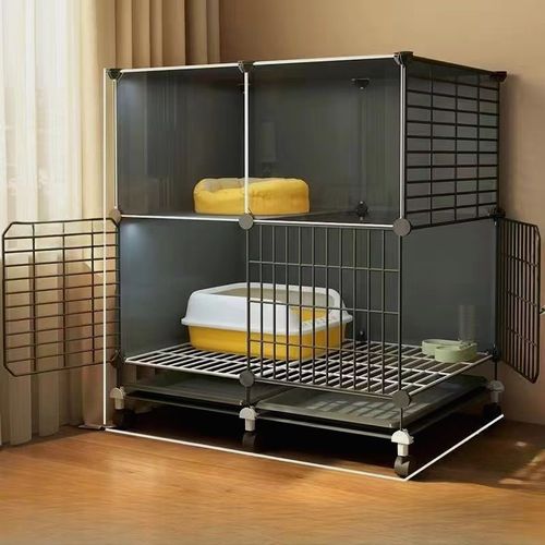 极速黑茶灰猫笼子家用内小户型猫咪别墅I猫舍猫屋猫窝猫砂盆猫爬