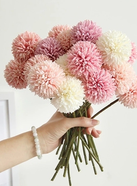 极速3/5pcs Sgilk Dandelion Flower Ball Bouquet Fake Artifici