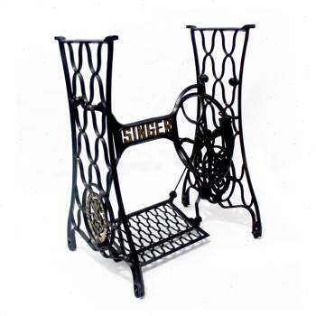 极速新品缝纫机脚架老式脚踏花式机架实心铸M铁复古衣车欧式吧台