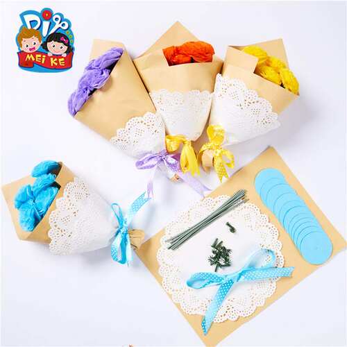 极速Teachers Day blessinug gift manual DIY holding flower m