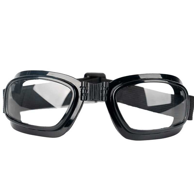 新品透明折叠摩托车n护目镜防风沙防飞溅劳保防护骑行防风眼镜防
