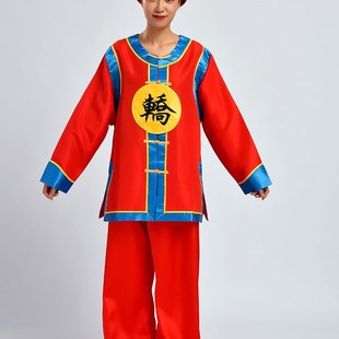 极速演出抬花轿h轿夫衣服装帽子锣鼓服舞龙舞狮成人女表演迎亲腰