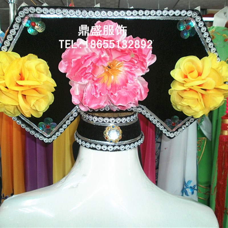 极速古代还珠格格旗头 宫廷宫女帽 清朝格格古O装发卡 格格头饰