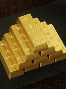 极速黄铜金元宝转钱纯铜仿真铜摆件家用J办公聚宝盆装饰喷砂工艺