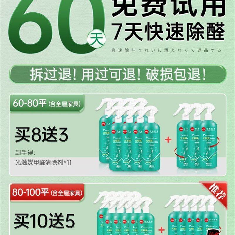新品【日c本新配方】光触媒甲醛甲醛检测剂/自测盒
