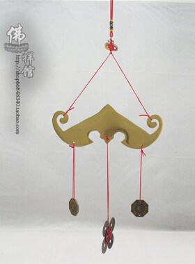 极速瑞祥佛具纯铜福鼠吊金钱铜蝙C蝠吊铜钱招财进宝家居用品法器