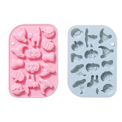 极速Halldoween Pumpkin Mold Chocolate Candy Mold Cake Decora