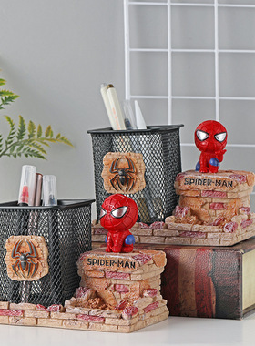 极速蜘蛛侠树脂笔筒六一r儿童小孩朋友开学毕业小礼品礼物节日铁