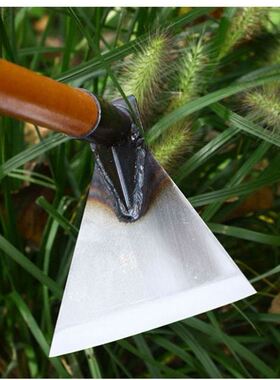 极速新款锄头农用种植q田锰钢柄耙地除草种菜翻地松土户外挖土工