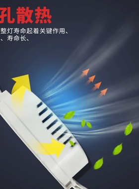 极速新款 环形灯管镇流器22w32w40w55w通M用吸顶灯圆形T5T6电子荧