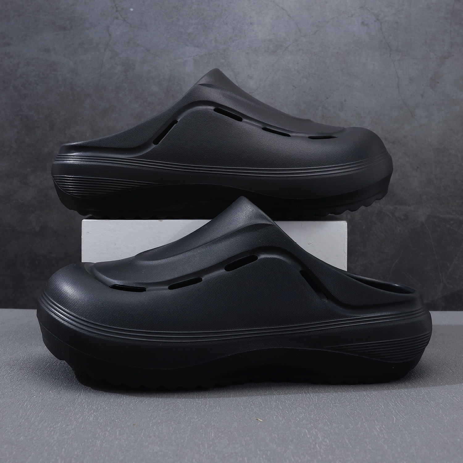 波波拖鞋包头男士夏季防滑踩屎感