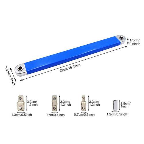 15寸延长扳手3/8多功能两用扳手可换头OffsetExtensionWrench
