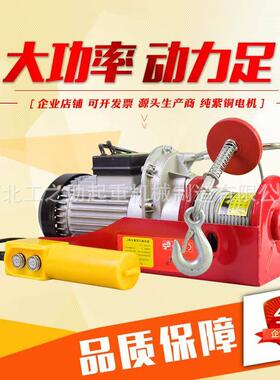 厂家直销微型电动葫芦220v小型提升机PA200家用钢丝绳电动葫芦