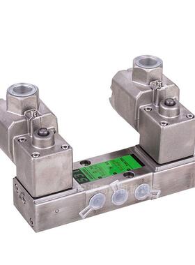 隔爆管板接式三位五通电磁阀ExdIICT6GBTdA21IP66NPT1/2