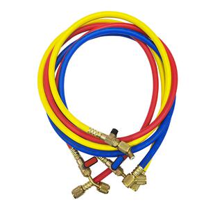 制冷剂加注三色带球阀软管 汽车空调加氟管制冷剂 氟利昂冷媒管