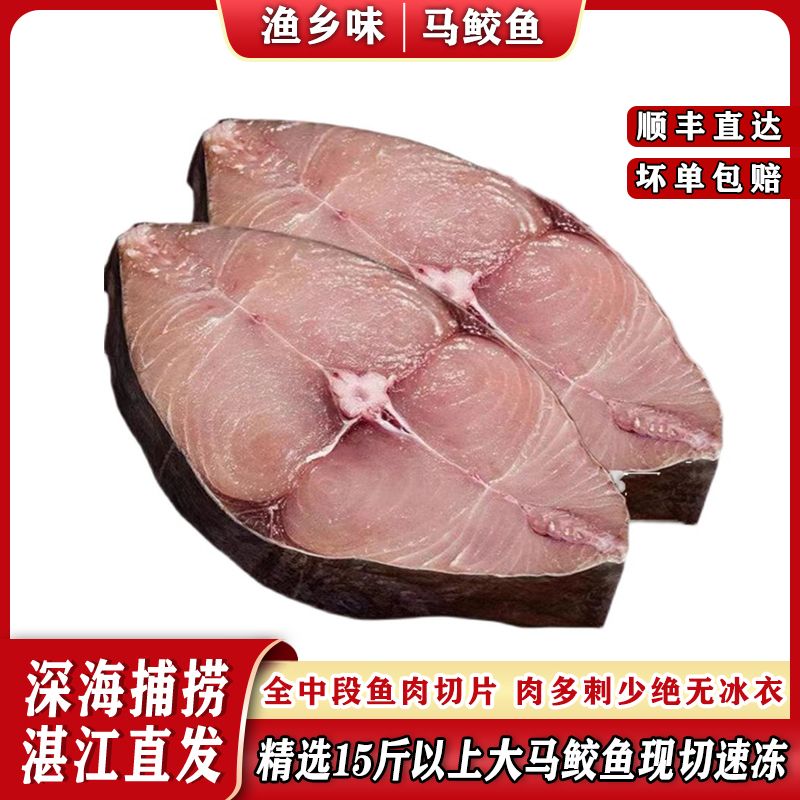 湛江深海马鲛鱼特大号新鲜全中段