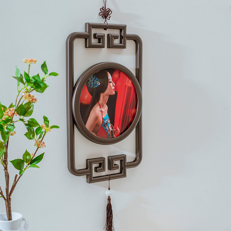 2020新款 创意中国风 影楼新中式古典三连相框  卧室客厅挂件