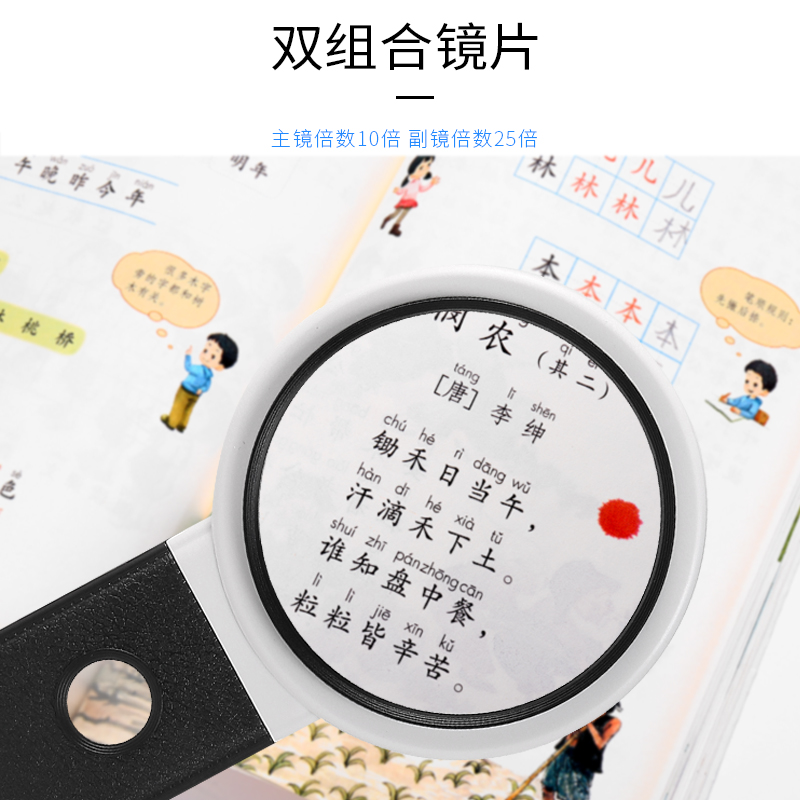 USB插电台式手持式30倍40放大镜老人看书带灯验钞高清电烙铁维修
