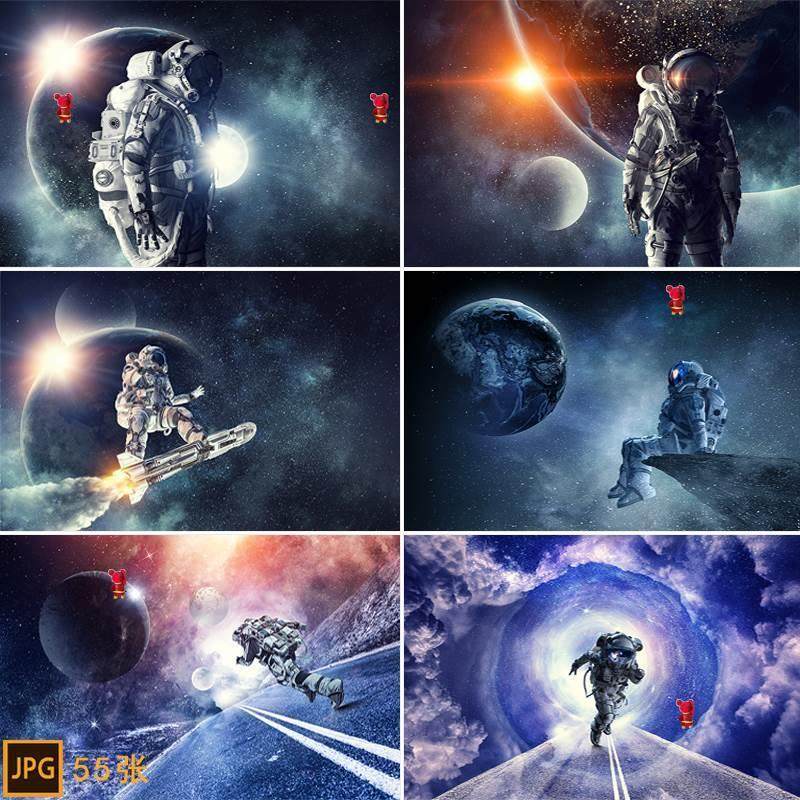 宇航员星球星空太空旅行壁画壁纸背景 太空遨游高清设计素材图片,商务/设计服务,设计素材/源文件,淘宝优惠券,粉丝福利购,淘宝优惠卷