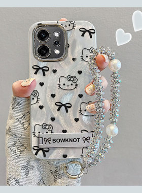 适用OPPOReno14新款手机壳13Pro时尚12蝴蝶结KT猫reno11高颜值10Pro+网红9高级8潮流7保护套6女款5简约
