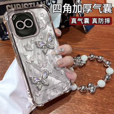 适用iQOOZ系列闪钻蝴蝶手机壳