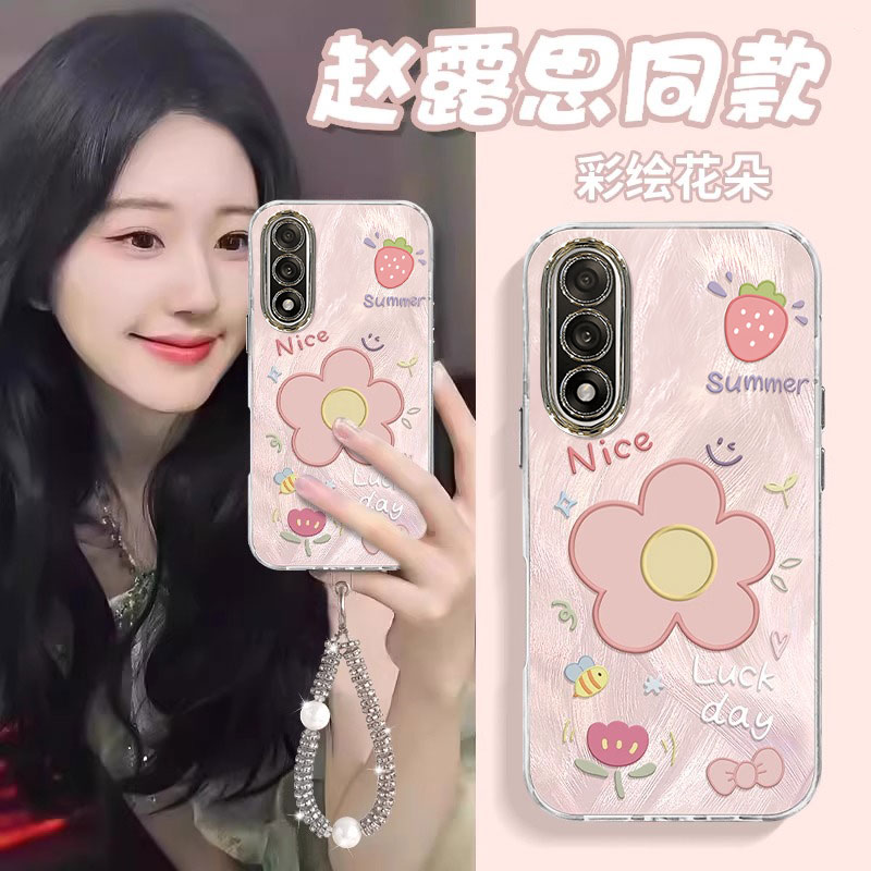 适用一加Ace系列彩绘花朵手机壳