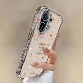 适用vivoS30Promini手机壳S20Pro时尚 s19满屏碎花叶18e清新S17t硅胶保护套S16电镀S15e四角S12Pro防摔10外壳9