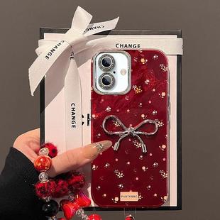 适用苹果16手机壳iPhone15Promax新年款ip14精孔13冰川纹12全包11带镜头膜Xsmax防摔保护套8plus蝴蝶结Se2硬6