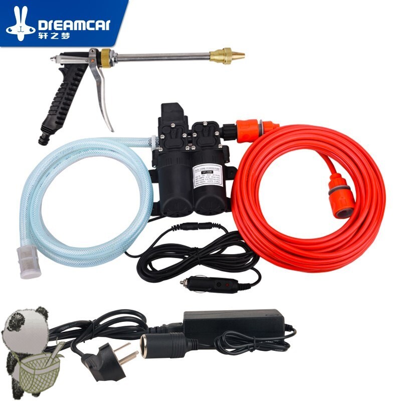 24v洗车水泵 车载洗车r机12v洗车器高压水枪家用便携式刷车神器抢