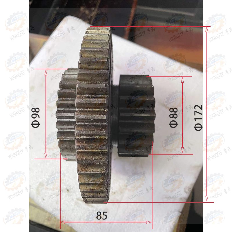 陕西汉川T611C TX611C镗床主轴传G动Z19/30/55齿三联齿轮