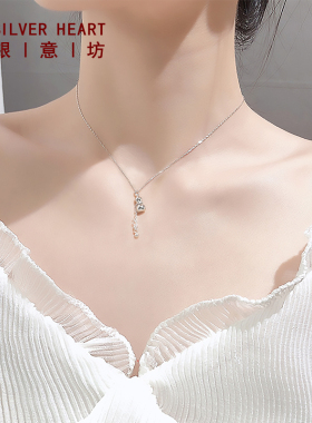 葫芦项链女纯银2021年新款高级设计感小众锁骨链女生节礼物送女友